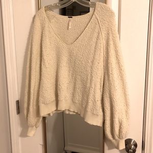 Free People Found My Friend Sweater- Cream M